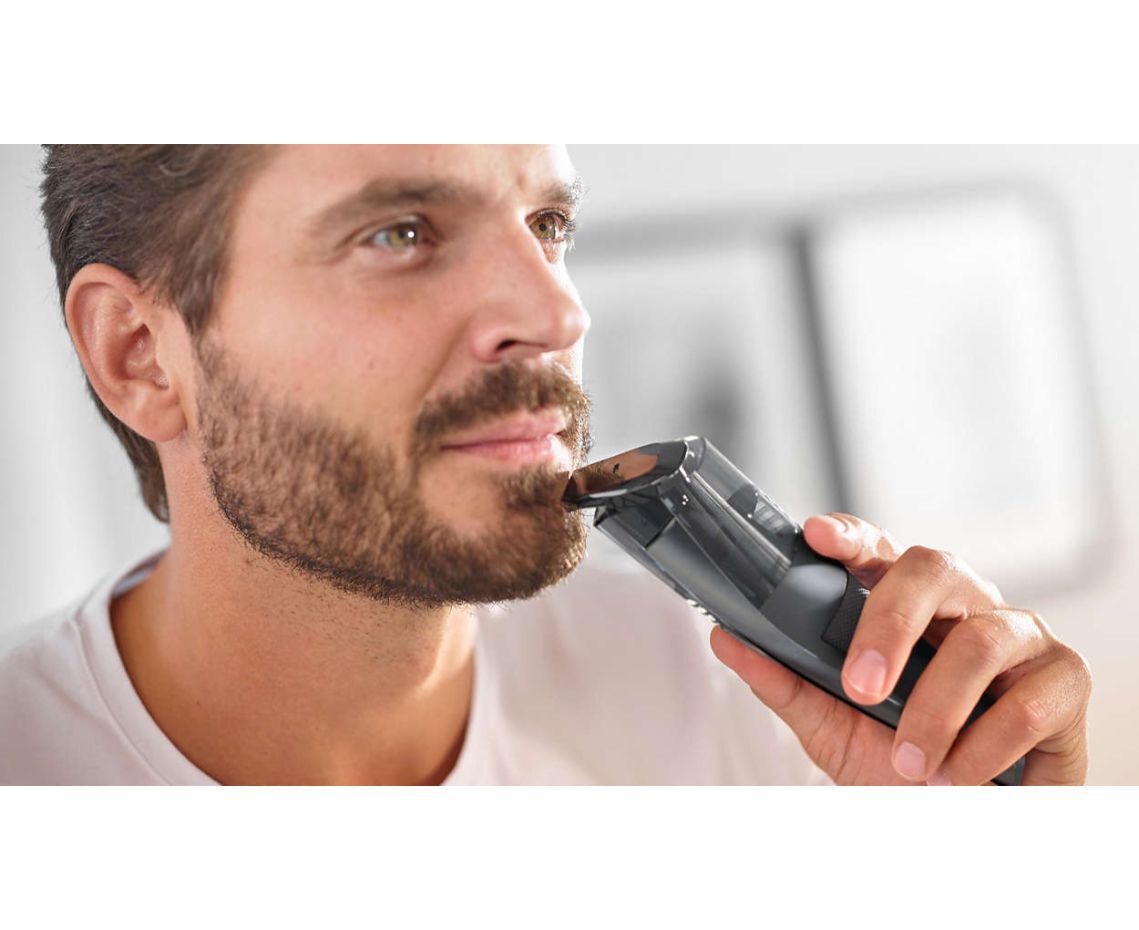 Philips vacuum hot sale beard trimmer